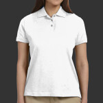 Ladies' Solid Perfect Pima Interlock Polo